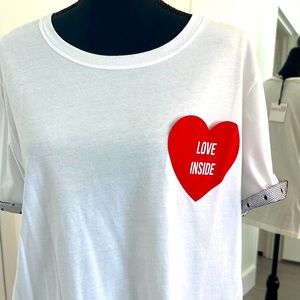 Red Valentino NWT Limited Edition Qixi Festival T-Shirt, Womens XL $120 ❤️